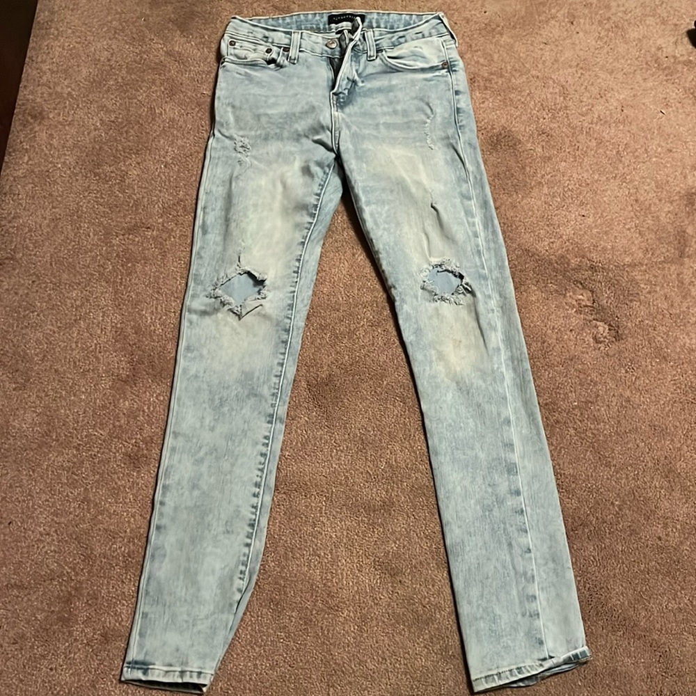 Light blue skinny jeans